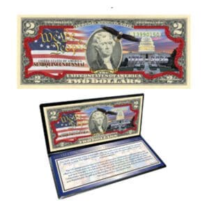 Home 18 2026 250th Anniversary Colorized $2 Bill