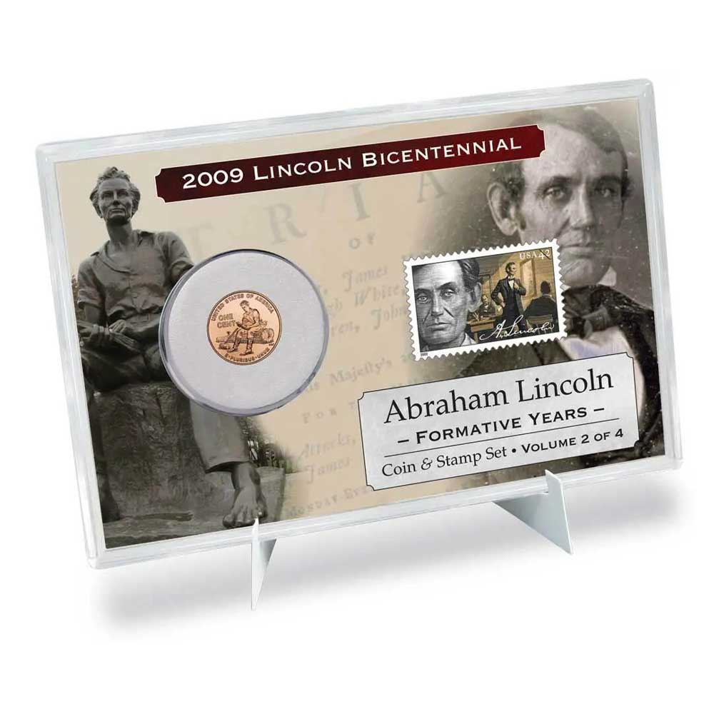 Abraham Lincoln Formative Years 3 2009 lincoln formative cent coin stamp