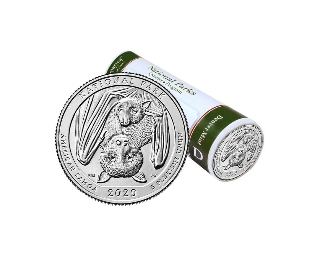 American Samoa National Park 6 American Samoa National Park D Mint Quarter Roll