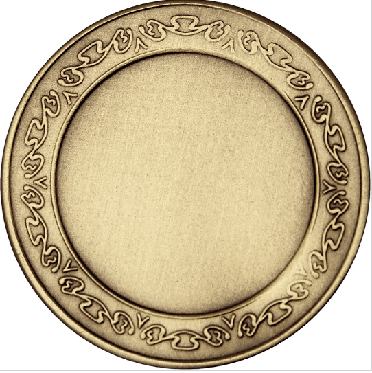 Bronze Santa Ornament