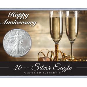Anniversary Silver Eagle Acrylic Display