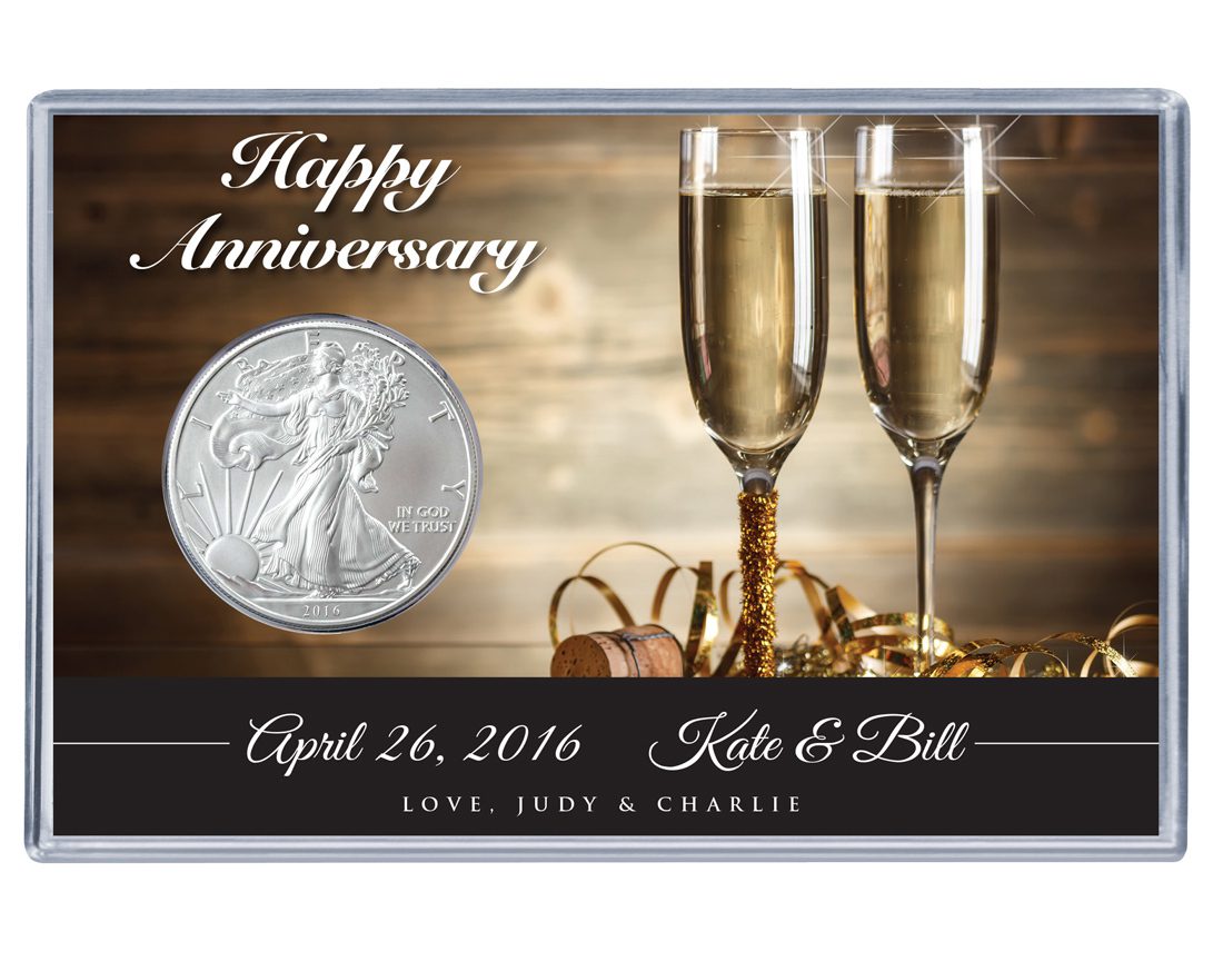 Anniversary Silver Eagle Acrylic Display 3 Anniversary Silver Eagle Acrylic Display - Image 3
