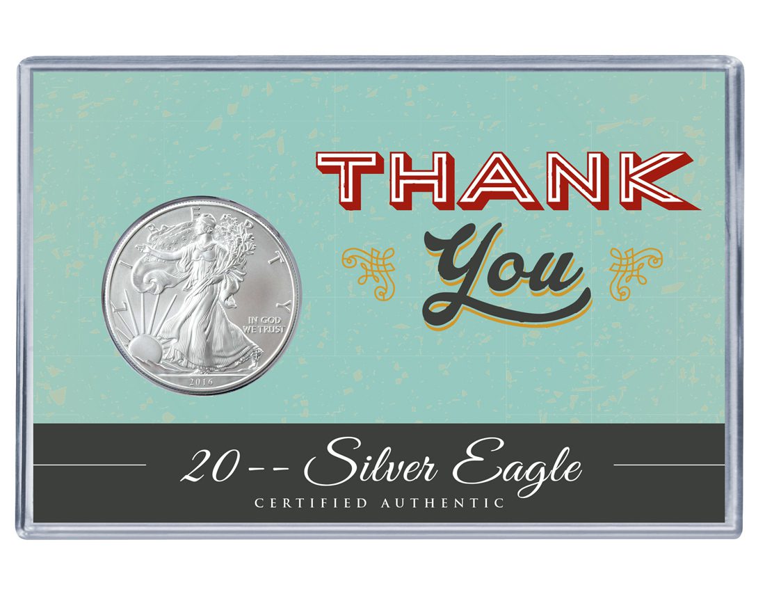 Thank You Silver Eagle Acrylic Display 1 Thank You Silver Eagle Acrylic Display