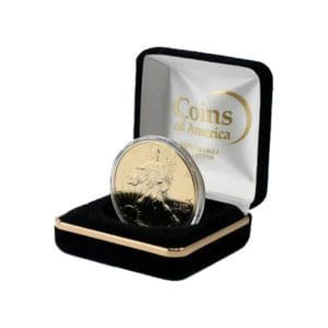 2022 Gold Plated Eagle in Velvet Box  