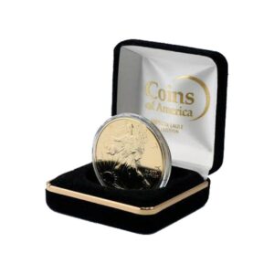 2021 Gold Plated Eagle in Velvet Box
