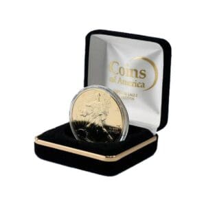 2021 Gold Plated Eagle in Velvet Box