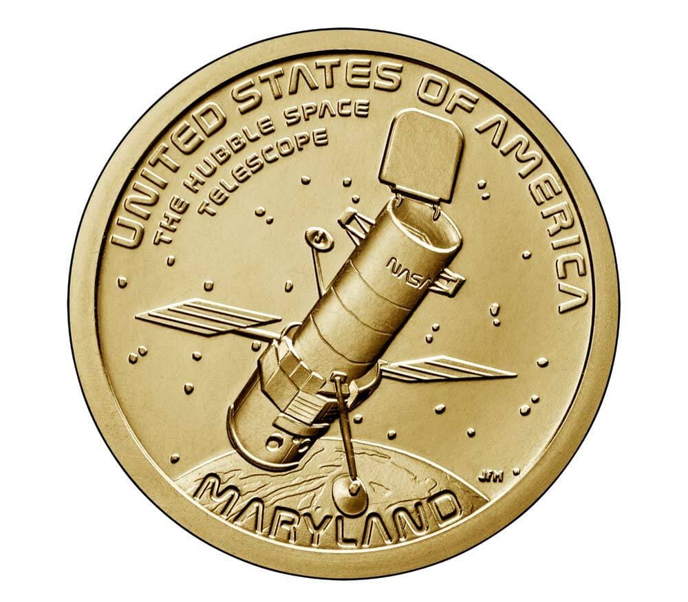 MD Hubble Telescope 1 Hubble Telescope coin