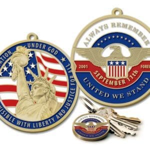 Always Remember 9/11 Unity  Key Chain