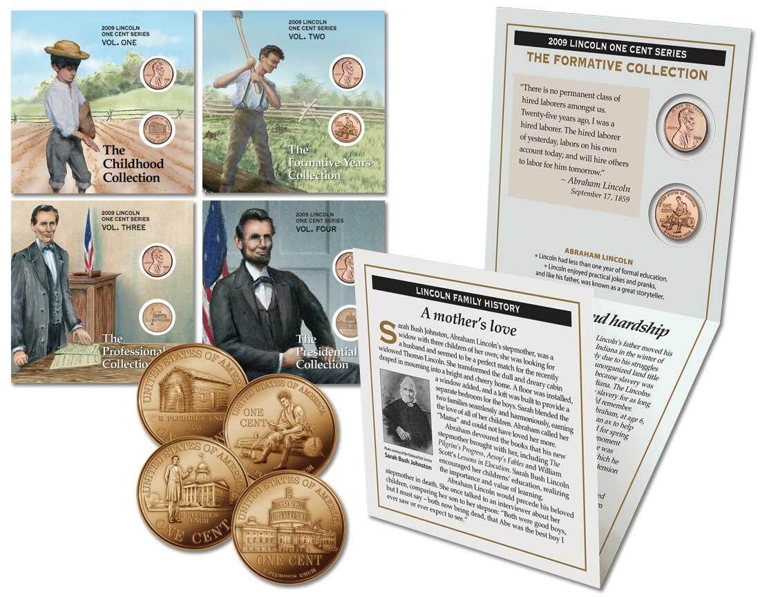 Lincoln Cent Collection 4-Pack 1 Lincoln Cent Collection 4-Pack