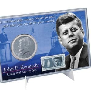 1964 JFK Coin & Stamp Set