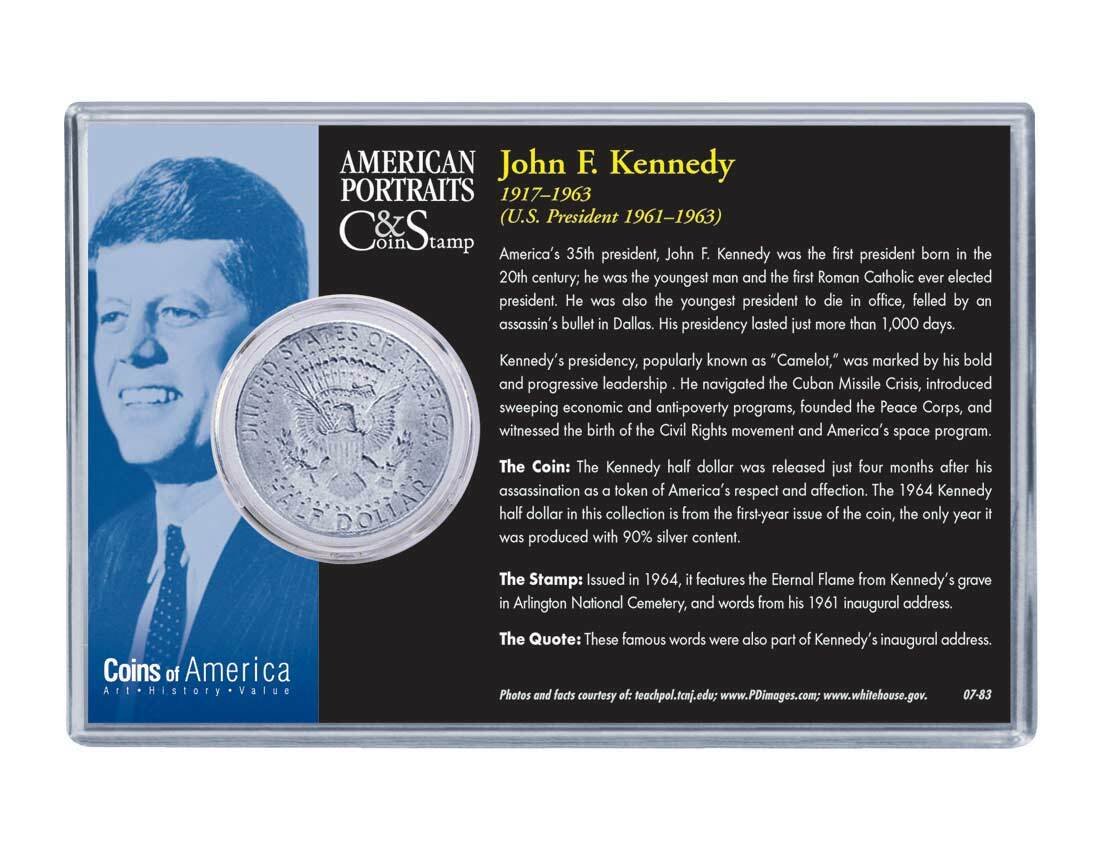 1964 JFK Coin & Stamp Set - Image 2