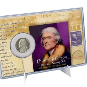 Thomas Jefferson Coin and Stamp Set