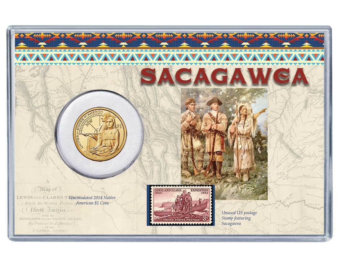 Sacagawea Coin & Stamp Collection 1 Sacagawea Coin & Stamp Collection