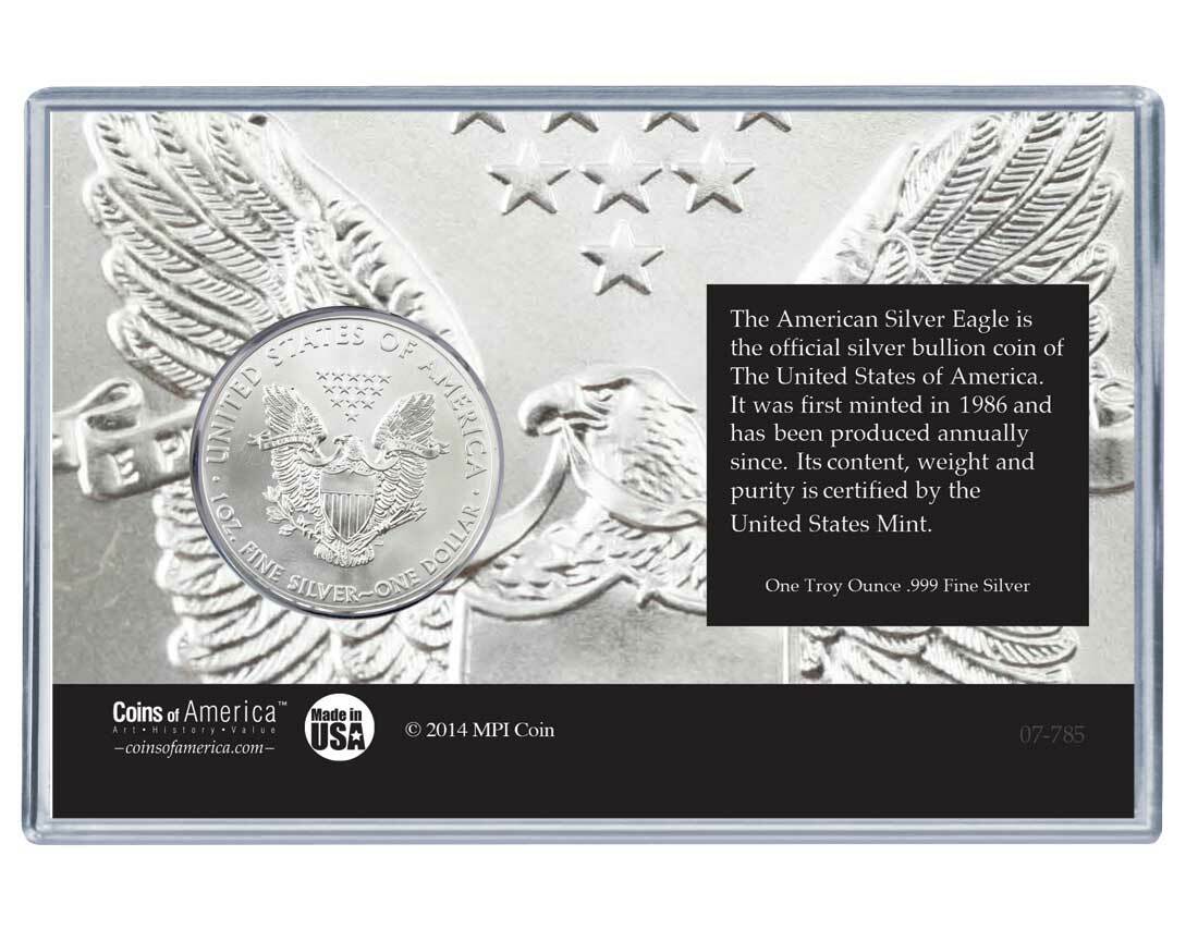 Silver Eagle Acrylic Display 2 Silver Eagle Acrylic Display