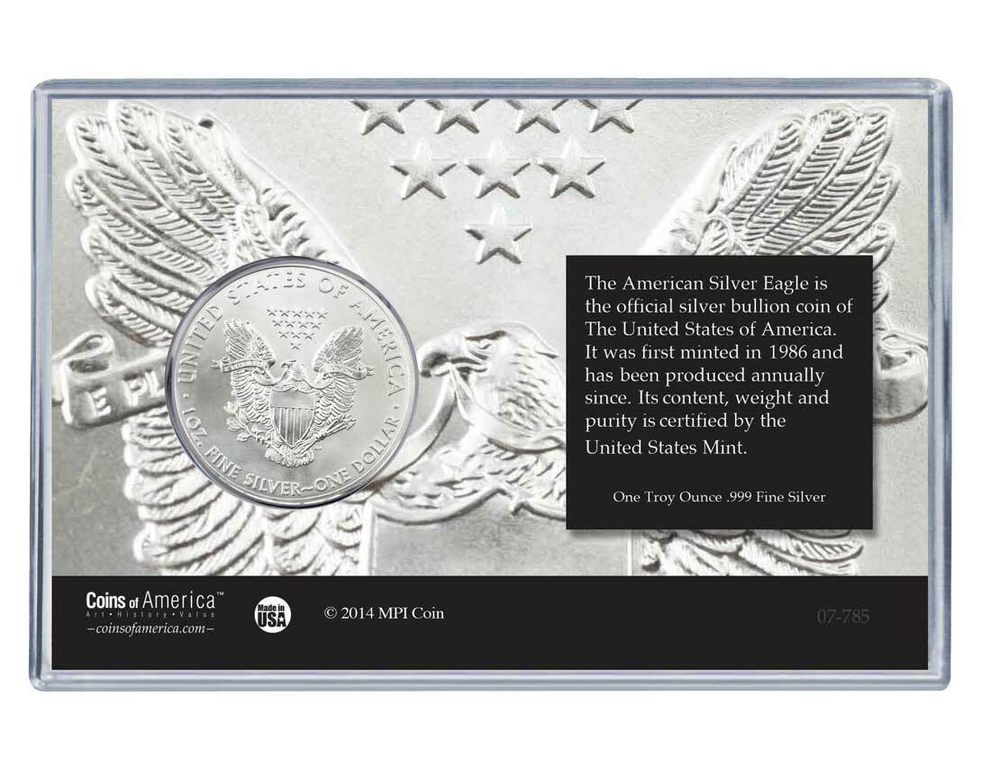 Anniversary Silver Eagle Acrylic Display 2 Anniversary Silver Eagle Acrylic Display - Image 2