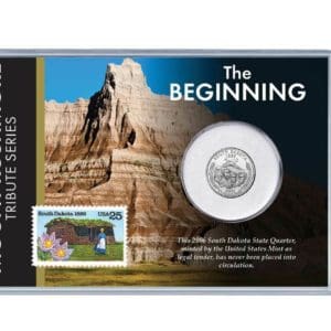 Mt. Rushmore Series The Beginning Coin and Stamp Set