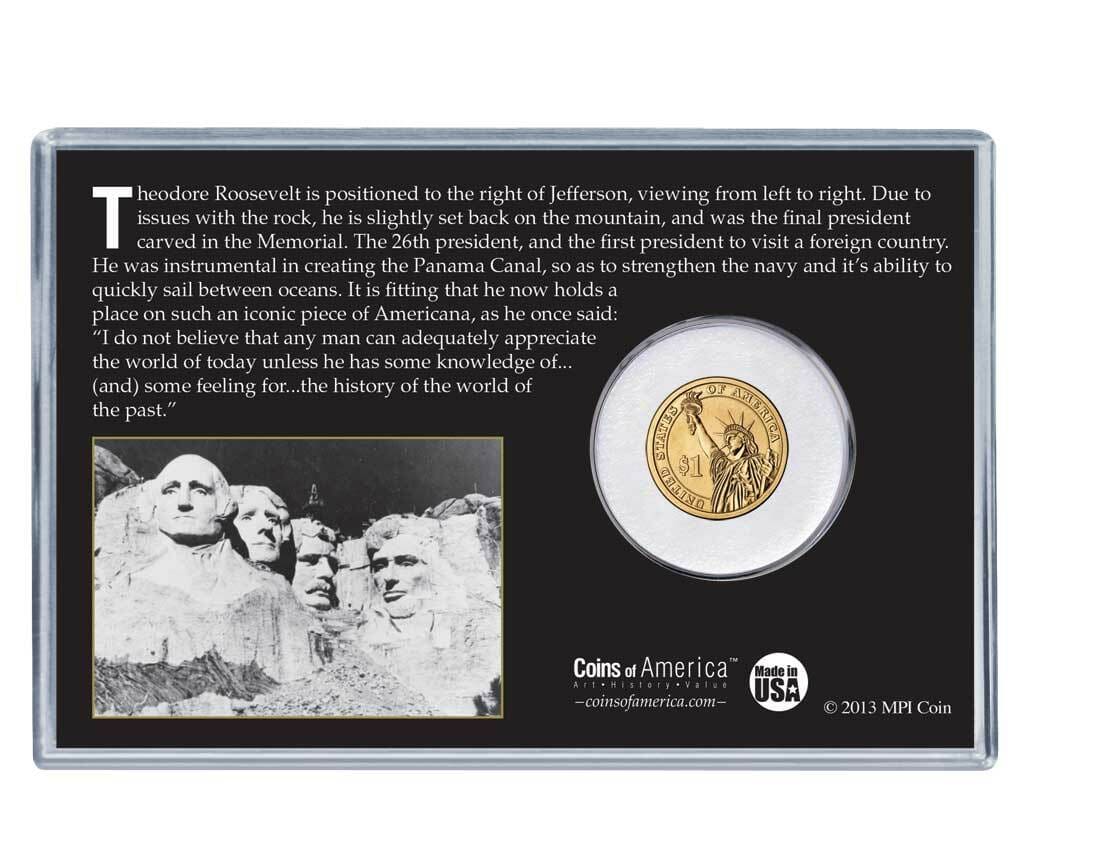 Roosevelt Dollar Coin & Stamp - Image 2