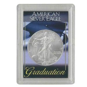 Silver American Eagle Graduation Case