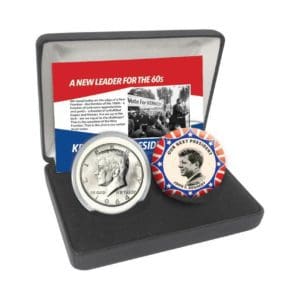 Kennedy Coin and Button Set