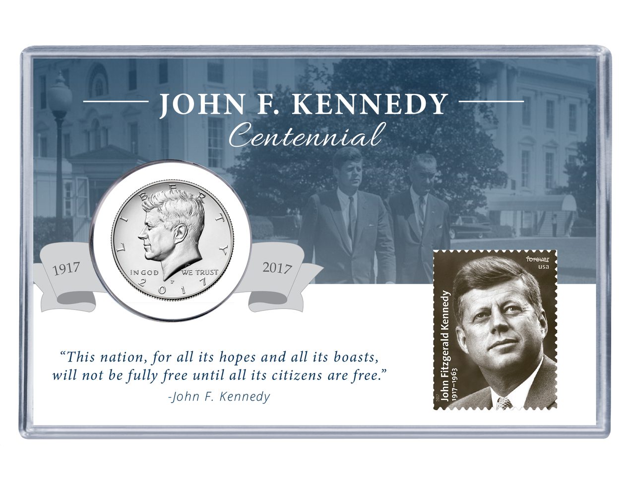 John F. Kennedy Centennial Coin and Stamp Set 1 John F. Kennedy Centennial Coin and Stamp Set