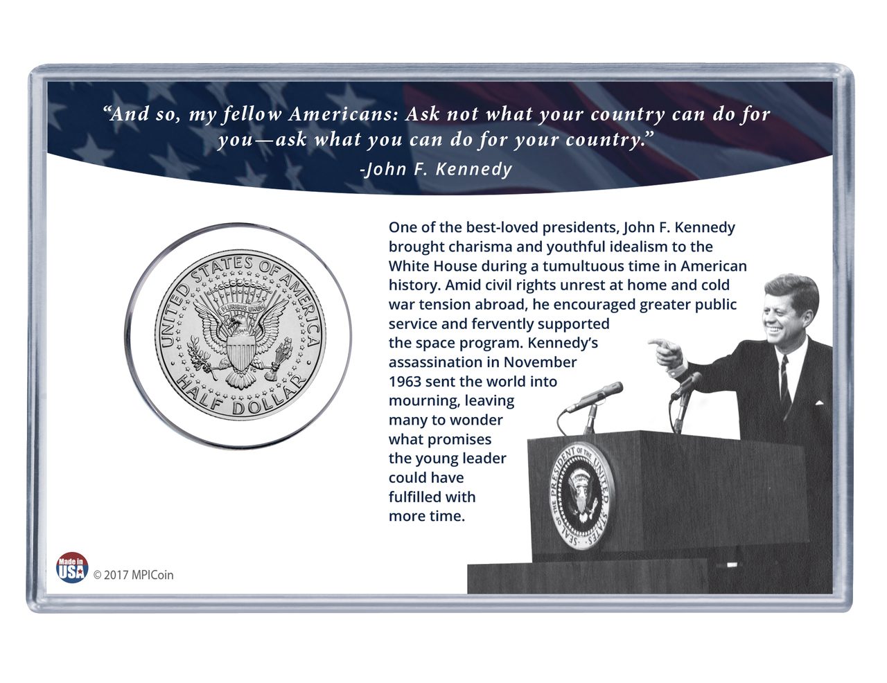 John F. Kennedy Centennial Coin and Stamp Set 2 John F. Kennedy Centennial Coin and Stamp Set