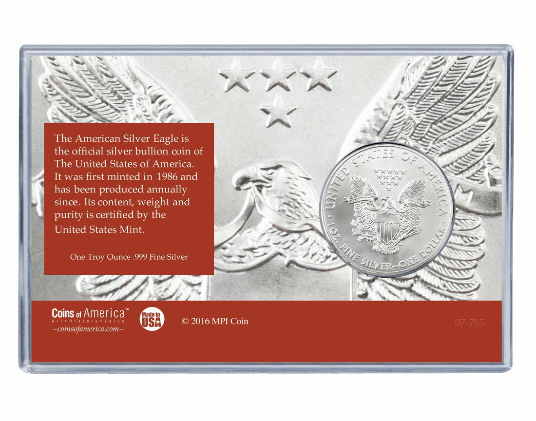 Military Silver Eagle Acrylic Display 3 Military Silver Eagle Acrylic Display