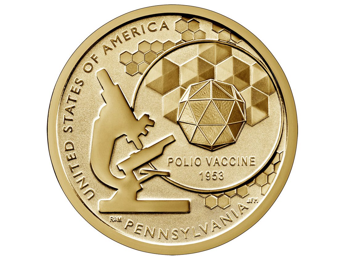 PA Polio Vaccine 1 Polio Vaccine Coin