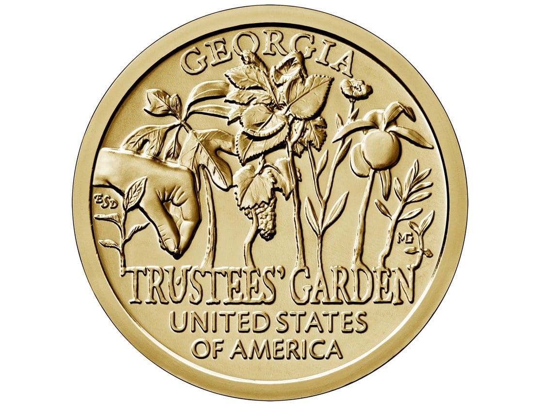 GA Trustees' Garden 1 trustees garden coin