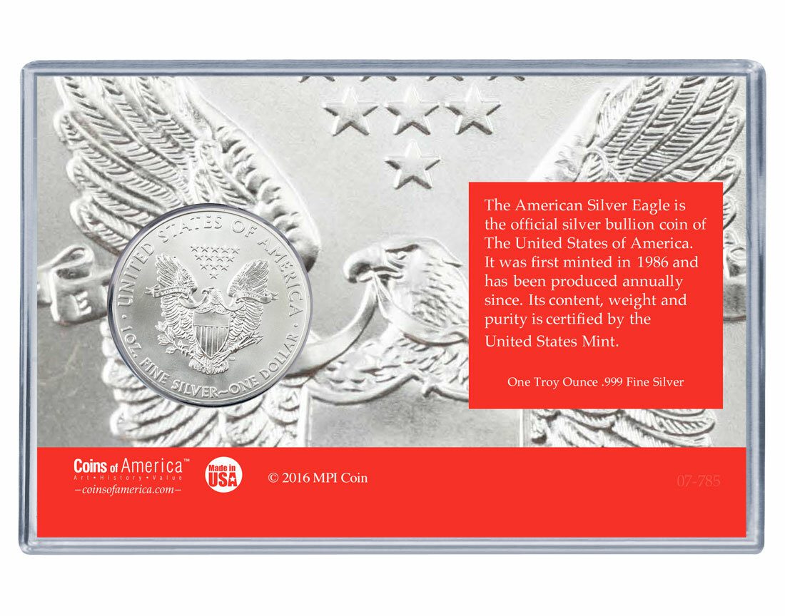 Valentines Day Silver Eagle Acrylic Display 3 Valentines Day Silver Eagle Acrylic Display