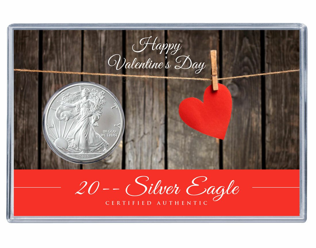 Valentines Day Silver Eagle Acrylic Display 2 Valentines Day Silver Eagle Acrylic Display