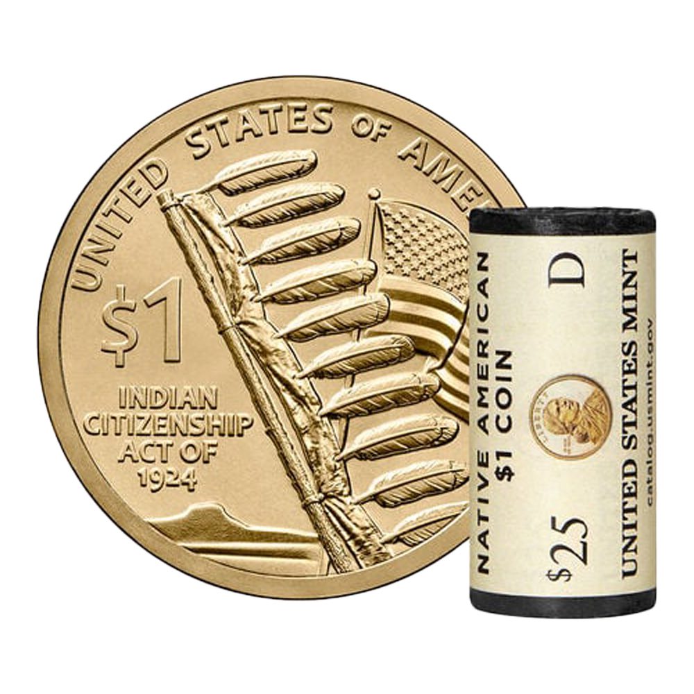 2024 Native American Dollar 4 2024 NA Dollar D Mint Roll