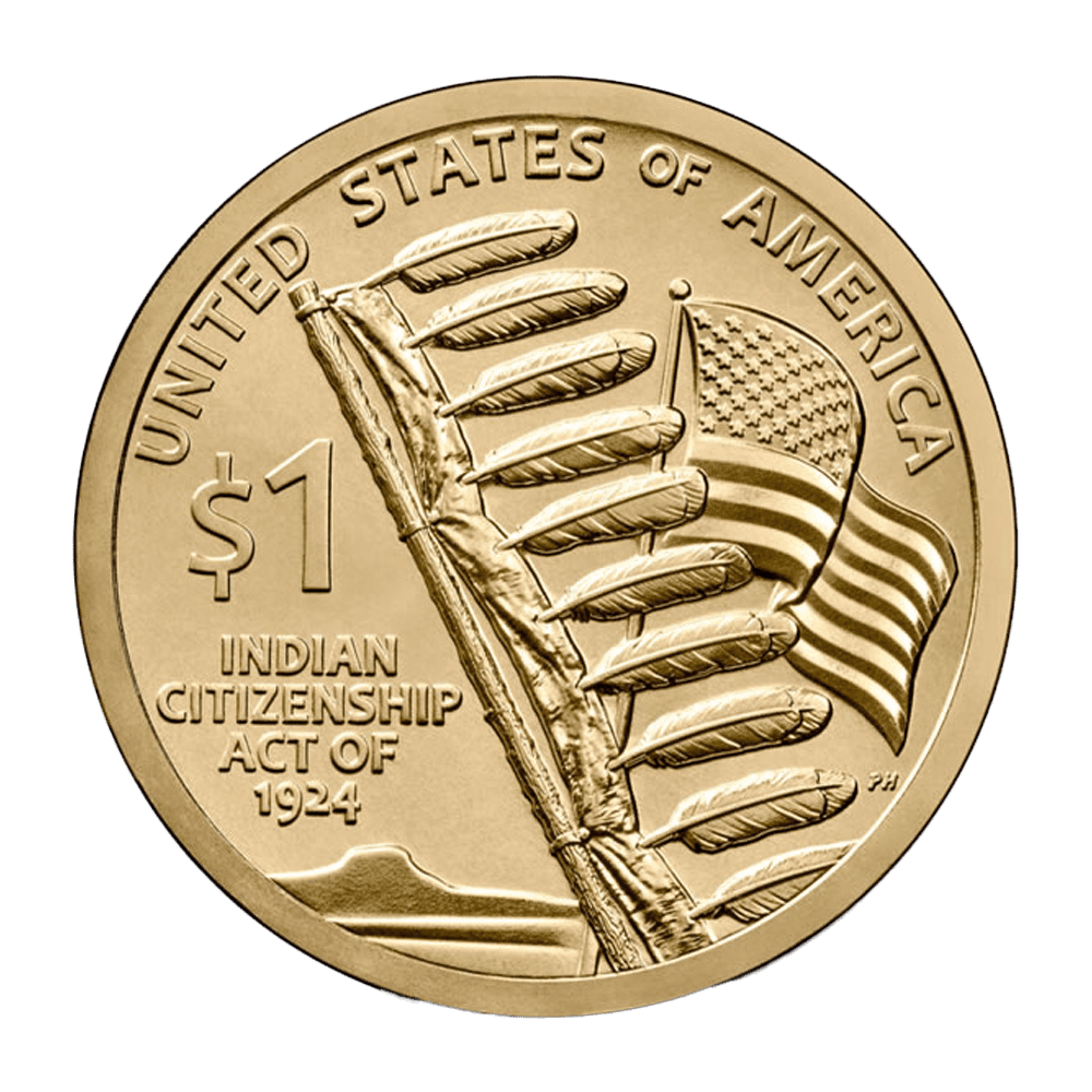 2024 Native American Dollar 1 2024 Reverse Native American Dollar