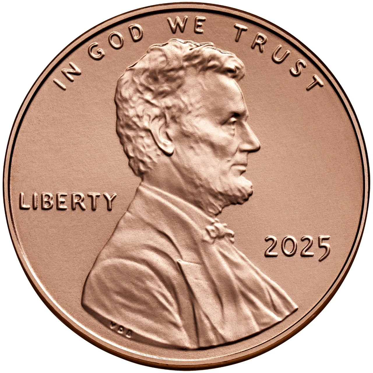 2025 Cent Rolls 1 2025 lincoln penny uncirculated obverse Philadelphia 2025 Cent Roll