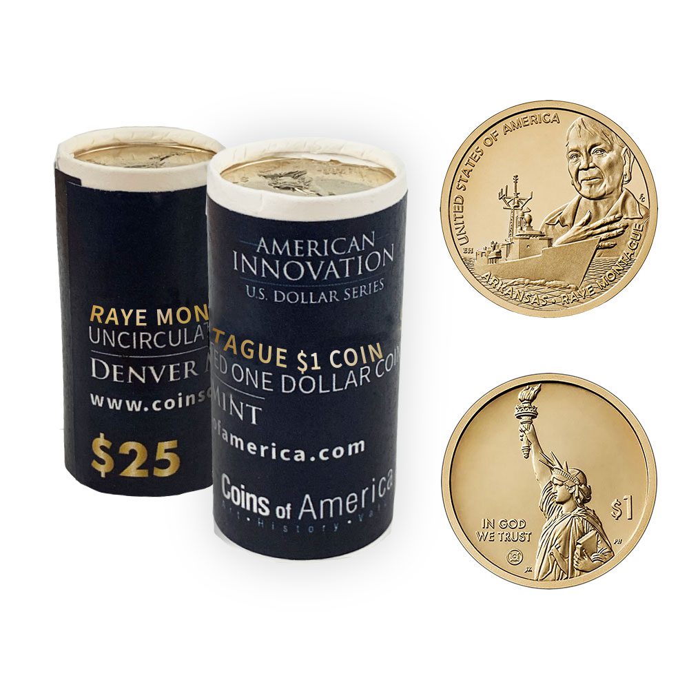 Arkansas Raye Montague 6 AR D Mint Dollar Roll