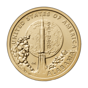 Alabama Saturn V Rocket Dollar