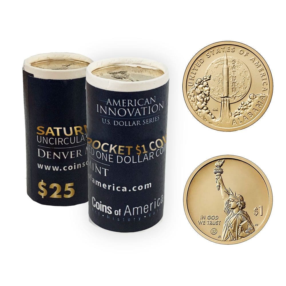Alabama Saturn V Rocket 4 Alabama roll D mint