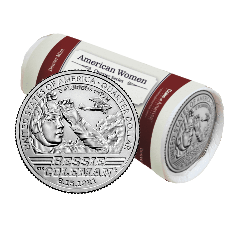 Bessie Coleman 5 Bessie Coleman quarter d roll