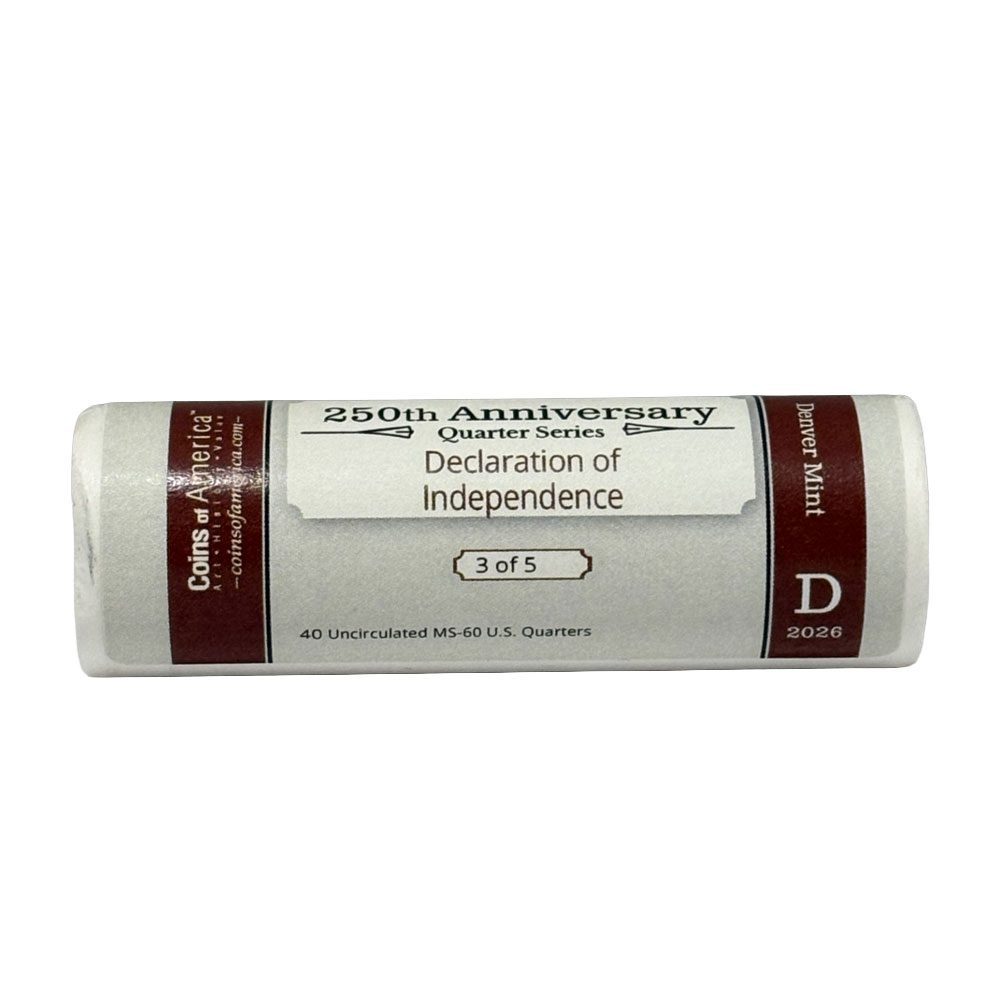 2026 Declaration of Independence Quarter 6 Declaration of Independence D Quarter Roll