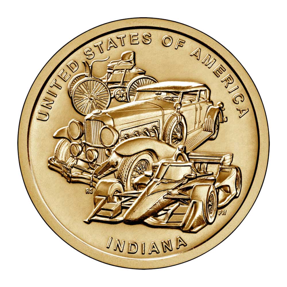 Indiana Automotive Industry 1 Indiana Automotive industry dollar coin