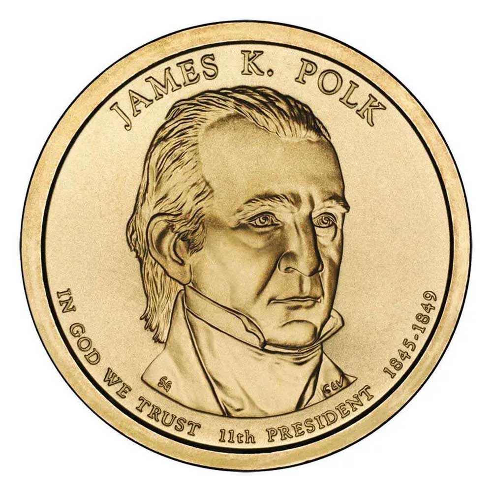 James K. Polk Dollar Coin 1 james k polk dollar coin