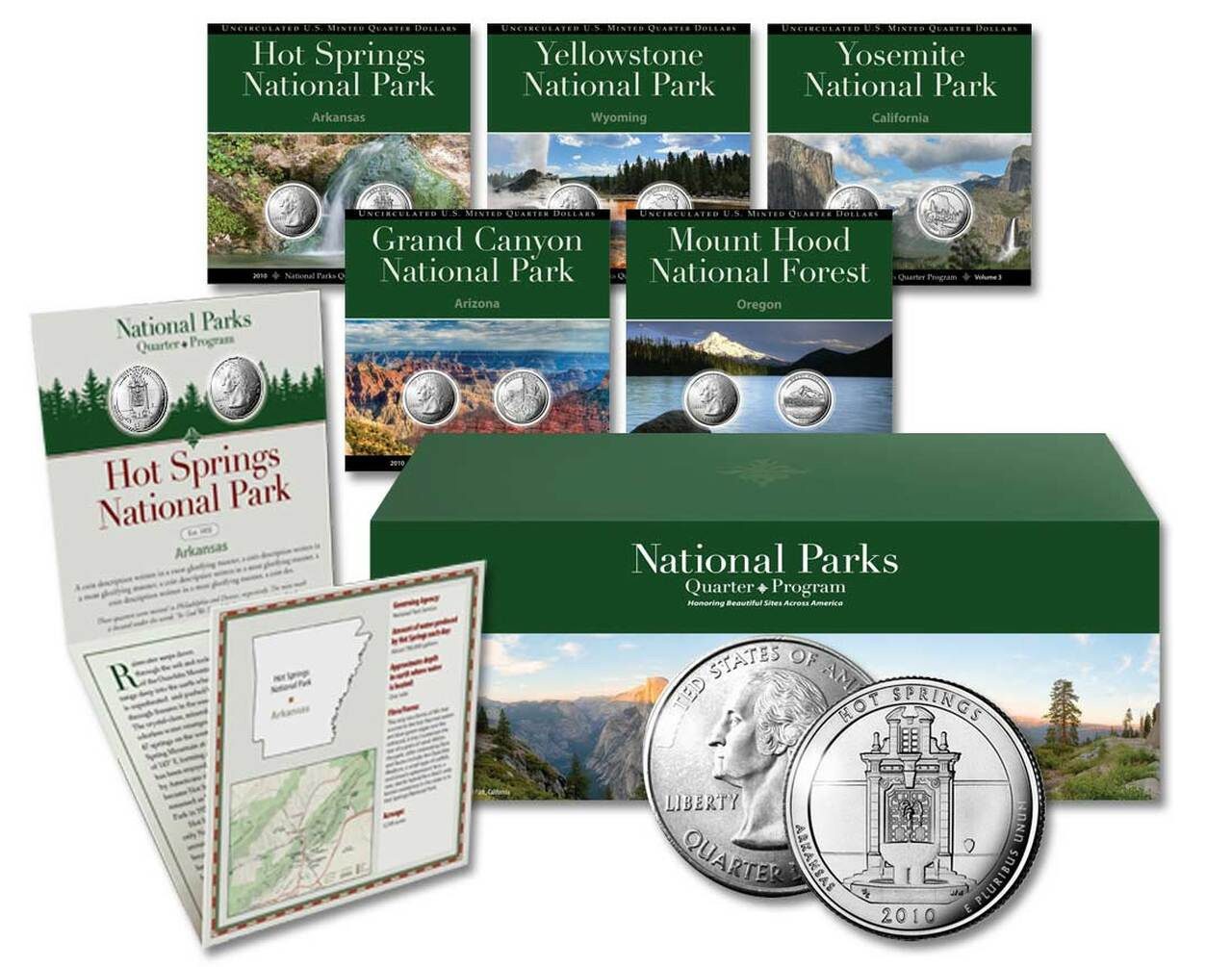 Home 6 National Parks Quarter Complete Boxed Set