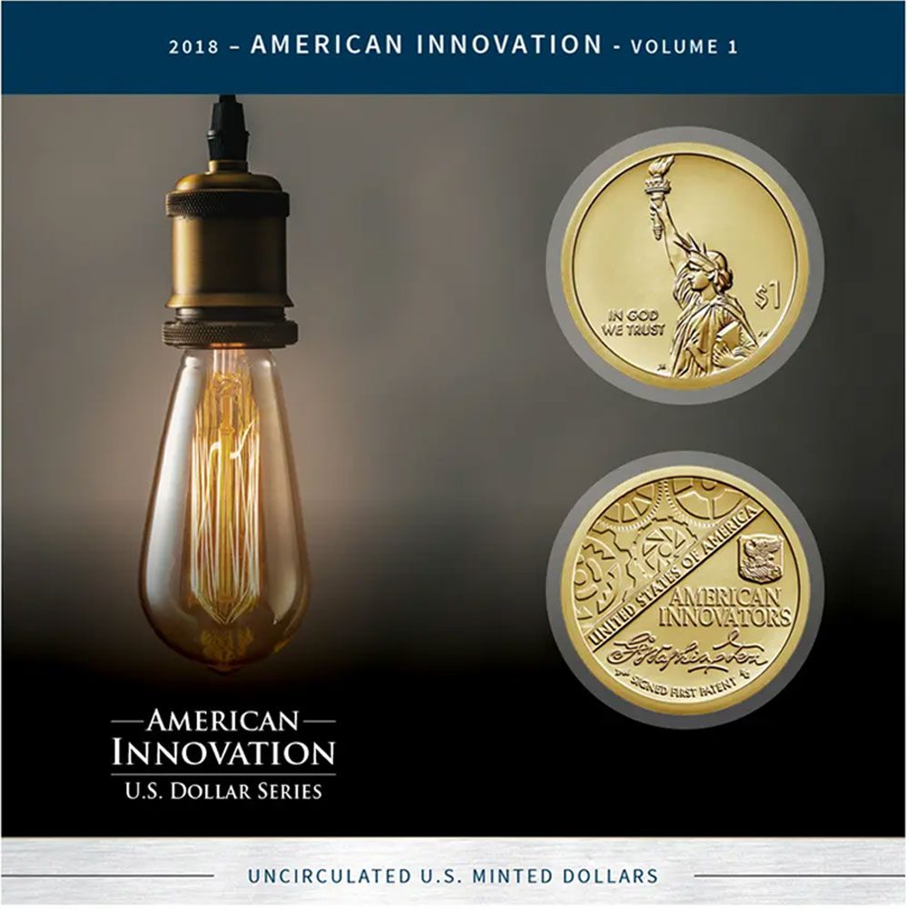 US Patent Coin 2 american innovation us patent coin collection
