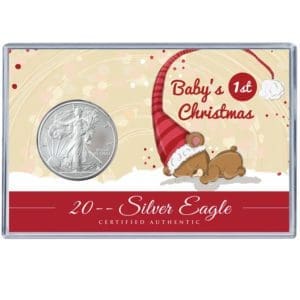 silver eagle acrylics - baby xmas red