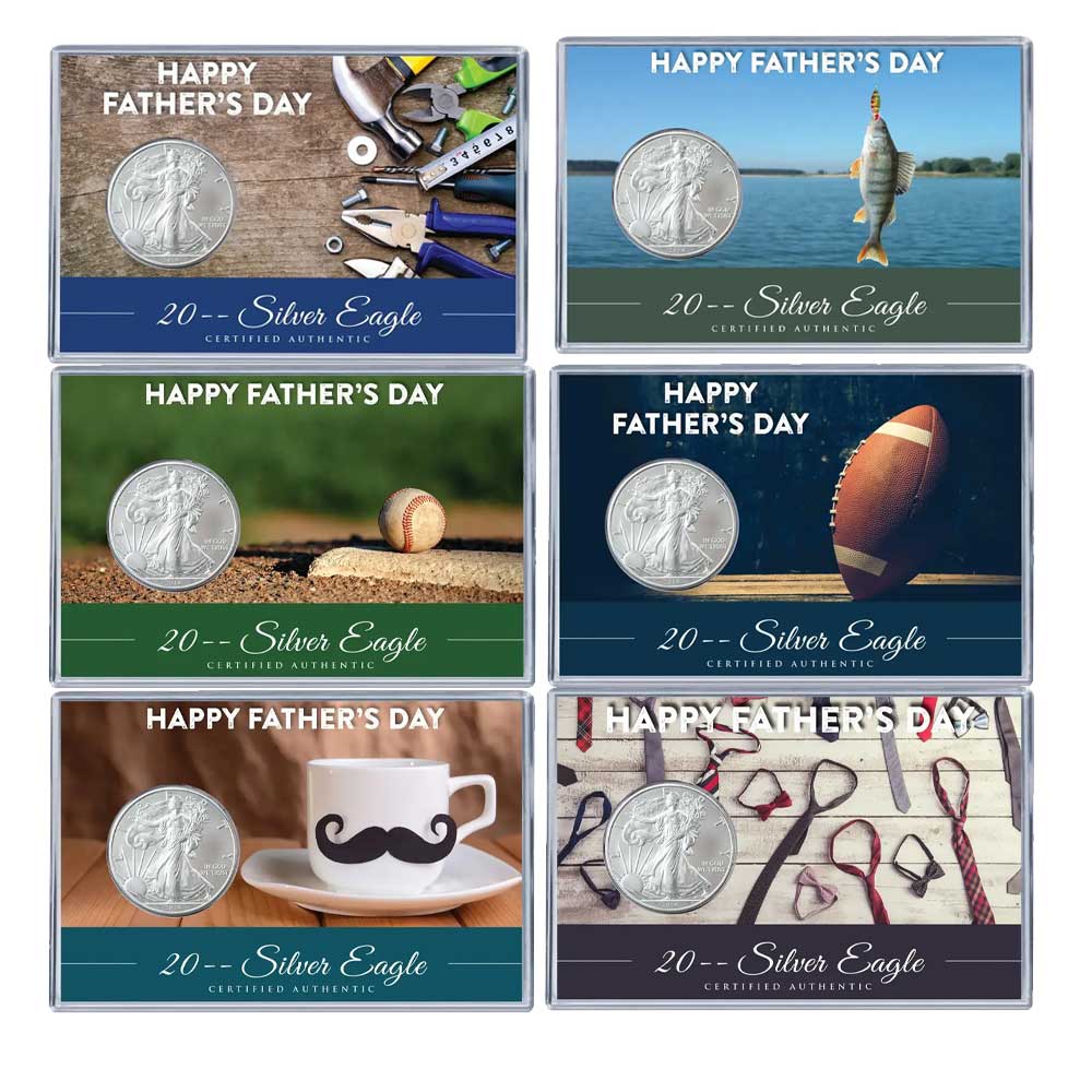 Father's Day Silver Eagle Acrylic Display 1 fathers day acrylic