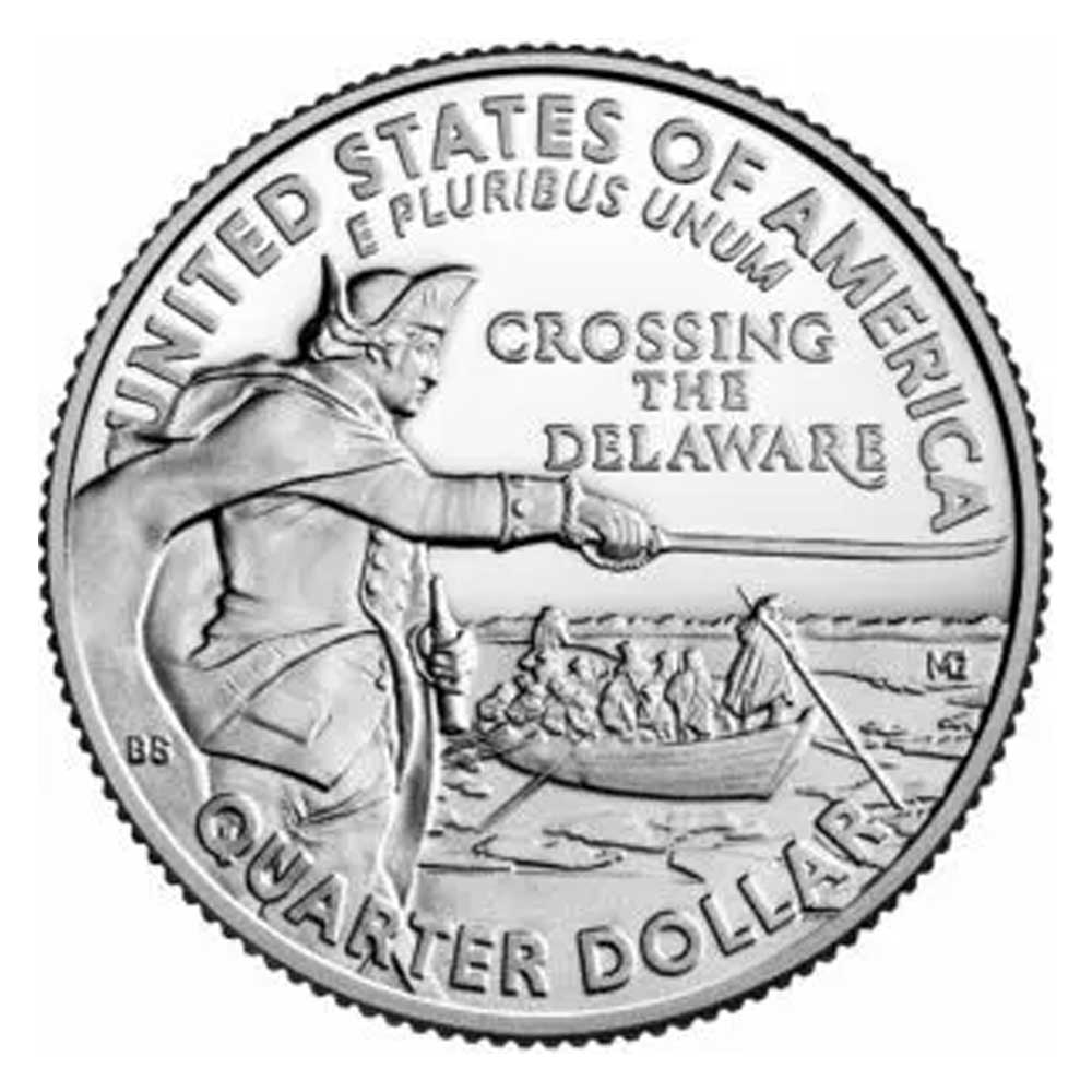 George Washington Crossing the Delaware Quarter 1 george washington crossing the delaware quarter