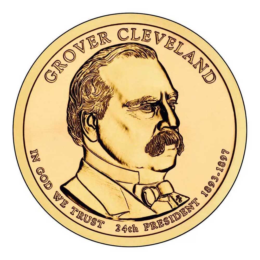 Grover Cleveland Dollar Coin - 24th Presidency 1 grover cleveland coin