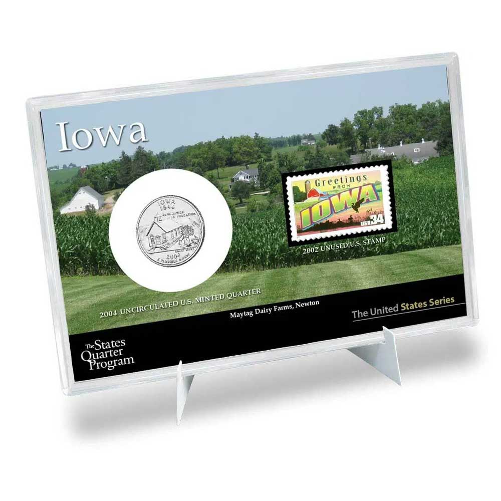 Iowa Quarter 3 iowa-state-quarter-coin-stamp