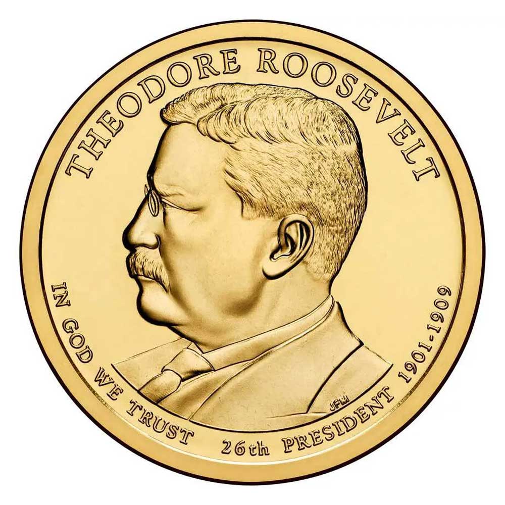 Theodore Roosevelt Dollar Coin 1 theodore roosevelt coin