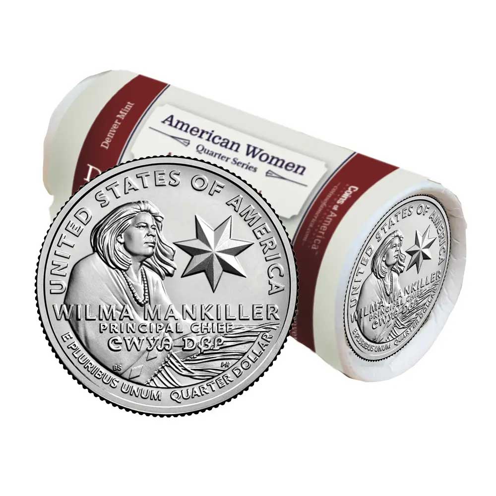 Wilma Mankiller 2 wilma mankiller quarter denver mint roll